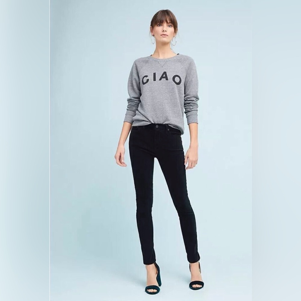 Citizens Of Humanity Rocket High-Rise Velvet Velour Skinny Pants
